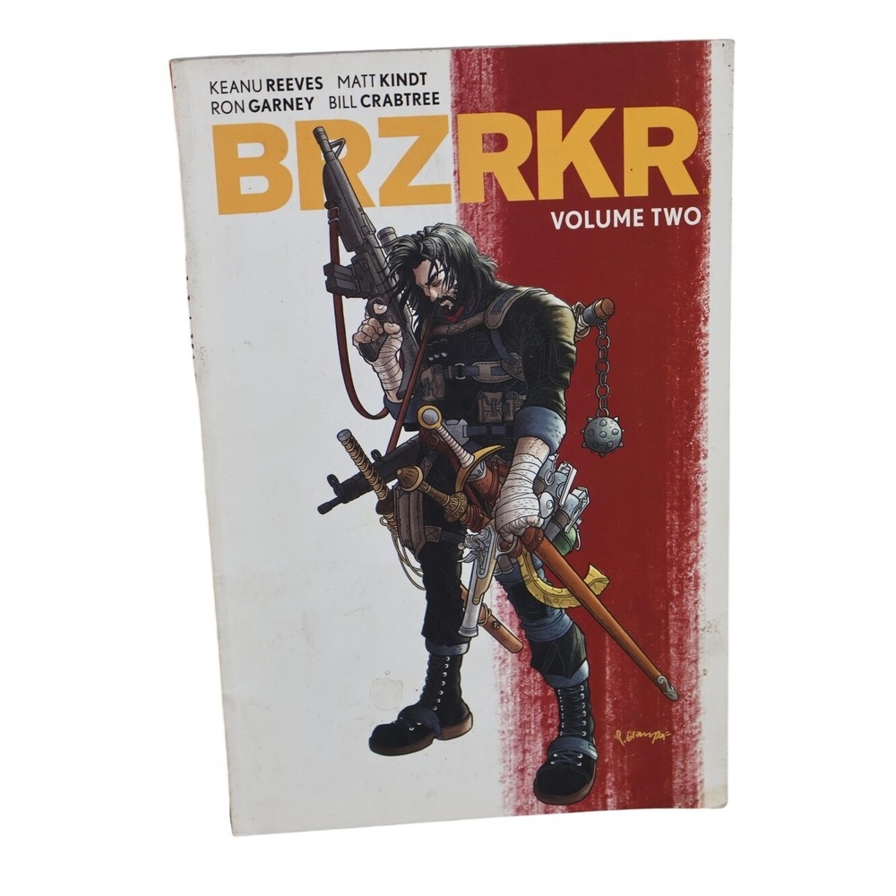 BRZRKR Volume Two Graphic Novel Trade Paperback Keanu Reeves BOOM Studios 2022